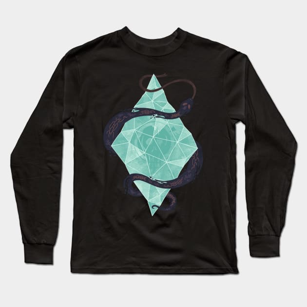 Mystic Crystal Long Sleeve T-Shirt by againstbound